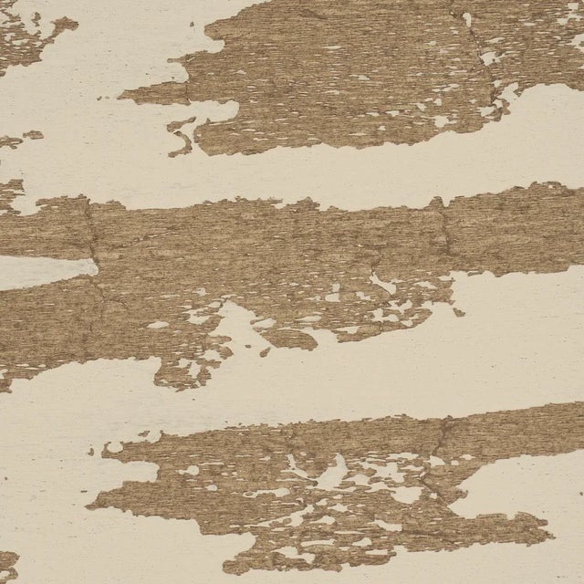 Abstract Schumacher x Celerie Kemble Plastered Manuscript Wallpaper in Birch For Sale - Image 3 of 4