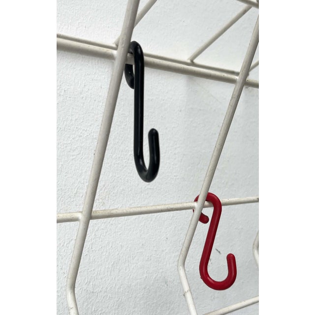 Mid-Century Modern German Minimalist White String Coat Rack, 1960s For Sale - Image 10 of 15
