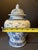 Vintage Chinoiserie Blue White Floral Porcelain Ginger Jar Lid For Sale - Image 4 of 8