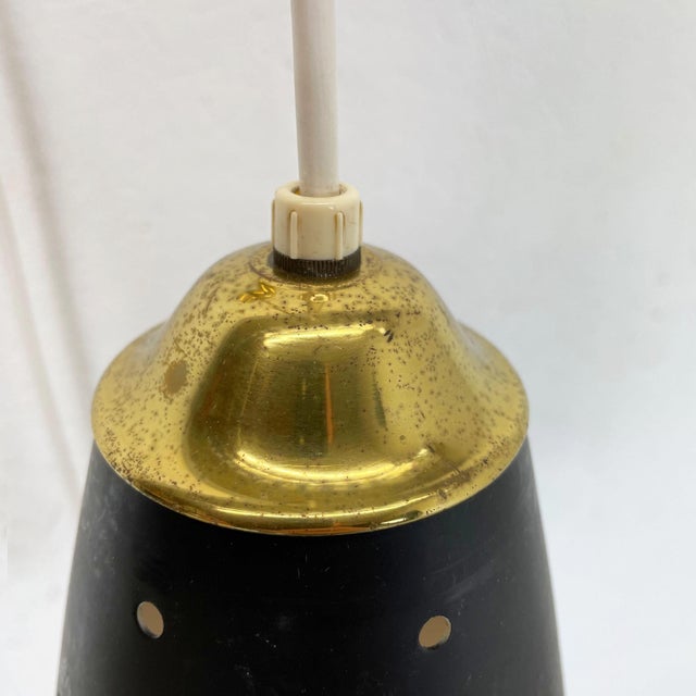 Minimalist Adjustable Brass Wall Hanging Light, Italy, 1960s For Sale - Image 9 of 18