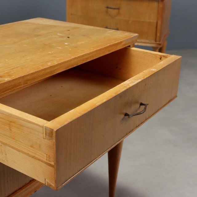 Wood Nightstands, Set of 2 For Sale - Image 5 of 9