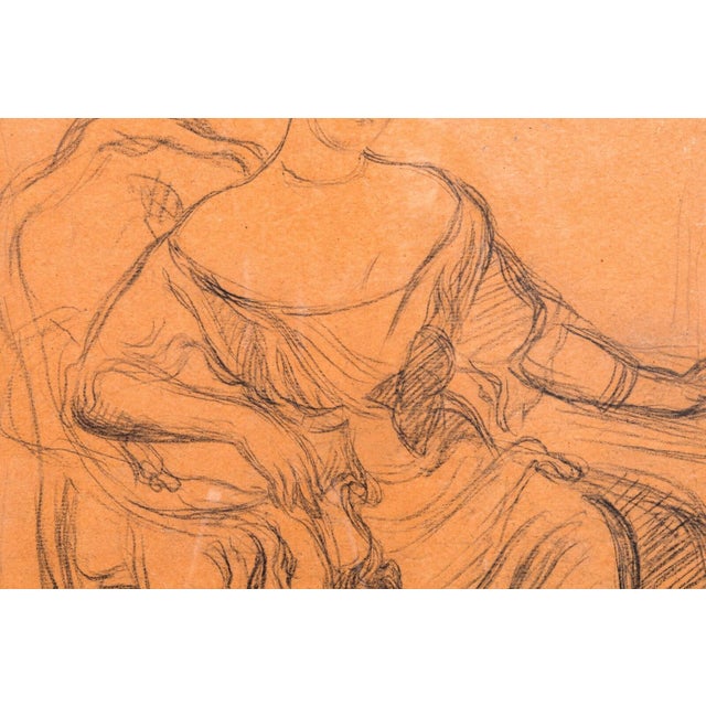 Pierre-Auguste Renoir Madame De Galéa Signed Original Sketch Graphite on Paper For Sale In Detroit - Image 6 of 13