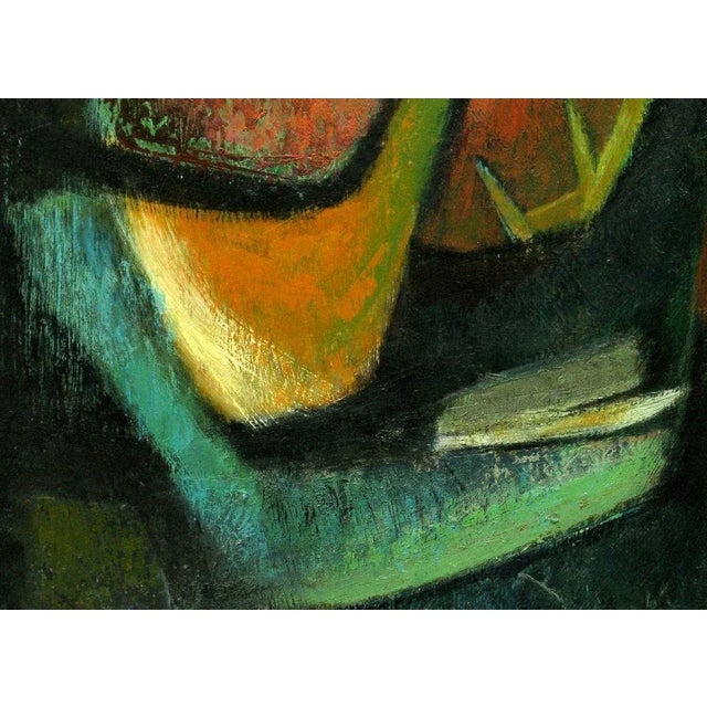 Early 20th Century Early 20th Century Colorful Jean Devaud Abstract Painting For Sale - Image 5 of 7