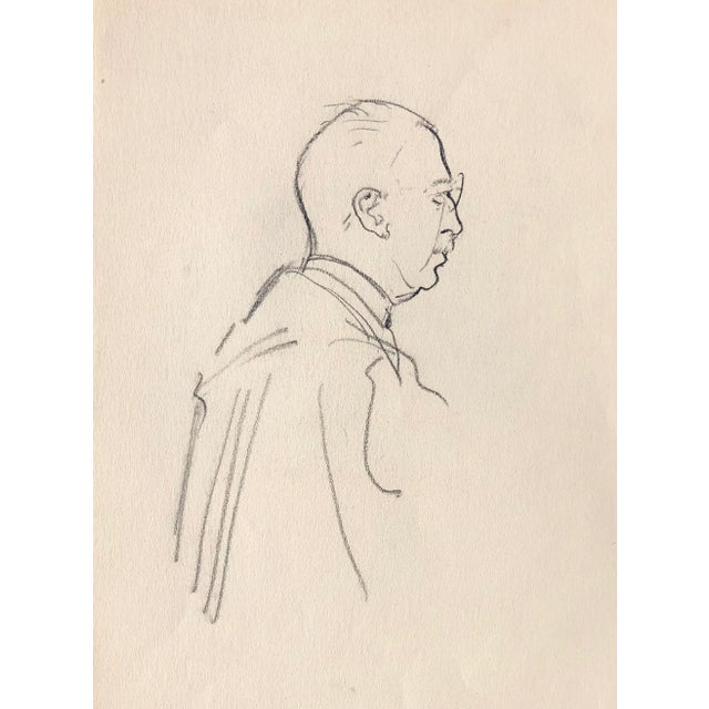 Figurative 1935 Norman Kent Portrait of Captain Stacey For Sale - Image 3 of 3