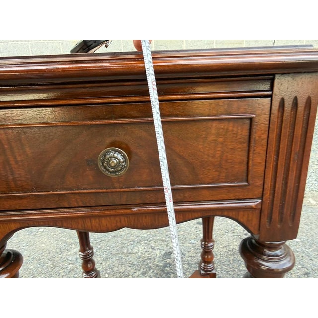 Vintage Regency Louis Xvi Style 2 Tier Side Table For Sale - Image 13 of 14
