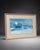 Coastal Large Framed Blue Coastal Boardwalk Print For Sale - Image 3 of 4