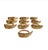 Rare 19th Century Ornate French Gilt Bronze Acanthus Leaf Curtain Rings Set For Sale In Atlanta - Image 6 of 6