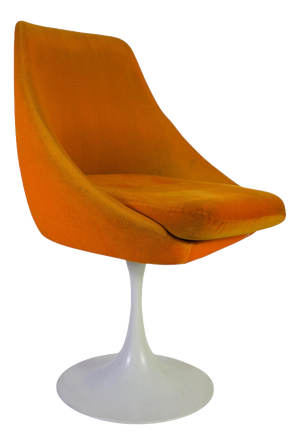 Orange Tulip Armchairs in the style of Knoll, 1970s
