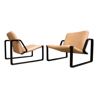 Lobby” armchairs in Metal & Leather, Jorge Zalszupin, 1970s - Lot 325 For Sale