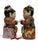 Large 16" Vintage Chinese Porcelain Good Fortune Figurines - Jintong & Yunu Pair For Sale - Image 4 of 8
