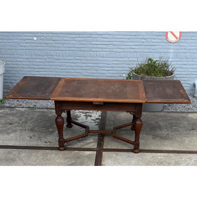 Antique Spanish Revival Refectory Table in Walnut by Tell City Furniture, 1910 For Sale - Image 3 of 10