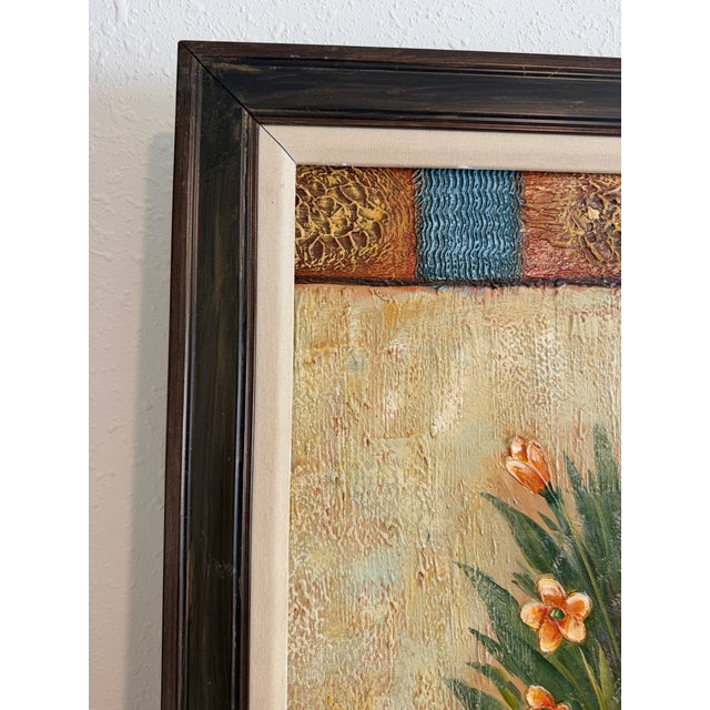 Original Floral Oil Painting “Golden Bloom” by Alena Kalen Framed Textured, Coa For Sale - Image 9 of 13