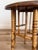Antique English Tortoiseshell Bamboo Side Table, Woven Rush Top For Sale - Image 9 of 12