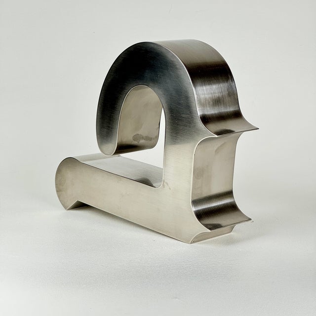 1960s 1960s Mid-Century Modern Vintage Abstract Form Steel Table Sculpture, 1 of 3 For Sale - Image 5 of 7