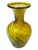 Antique 19th Century Zanesville Handblown Glass Vase, Amber Swirl With Ribbed Detail For Sale In San Francisco - Image 6 of 11