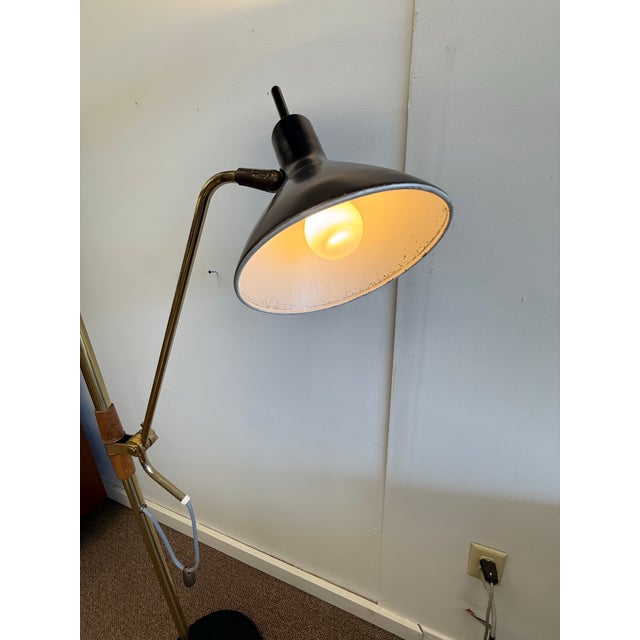 Rare 1950’s Gerald Thurston Designed Mid Century Modern Floor Lamp for Lightolier For Sale - Image 6 of 12