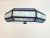 Mid 20th Century Mid Century Blue & White Tiffany Style Flush Light For Sale - Image 5 of 18