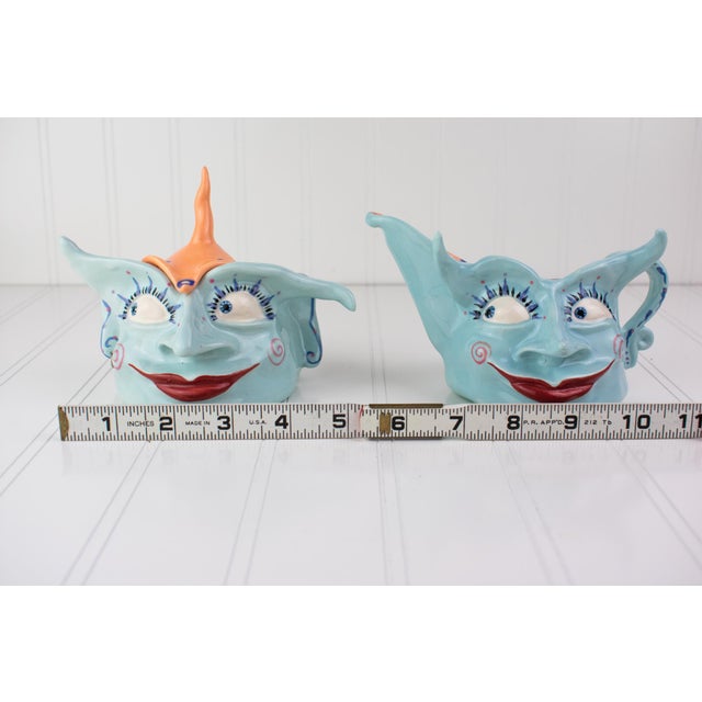 Original 1996 Signed Mark Switzer Studio Ceramics Sugar & Creamer Set For Sale - Image 17 of 17
