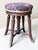 Napoleon III piano stool, 19th century. Height between 48 and 63 cm. Seat diameter 34.5 cm. The screw works properly....