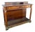 1960s Elegant Empire Style Console with Burlwood Veneer and Bronze Details For Sale