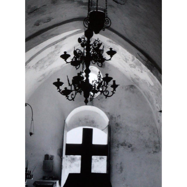 Cretian Chapel Black and White Photograph, Silver Gelatin Print by William Giles For Sale - Image 4 of 4