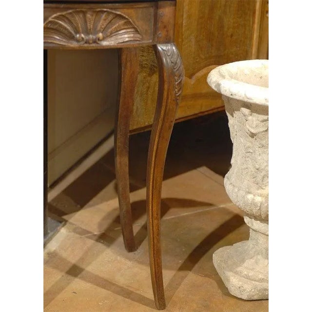 18th Century Louis XV Period Pewter Lavabo Mounted on Walnut Stand For Sale In Atlanta - Image 6 of 11