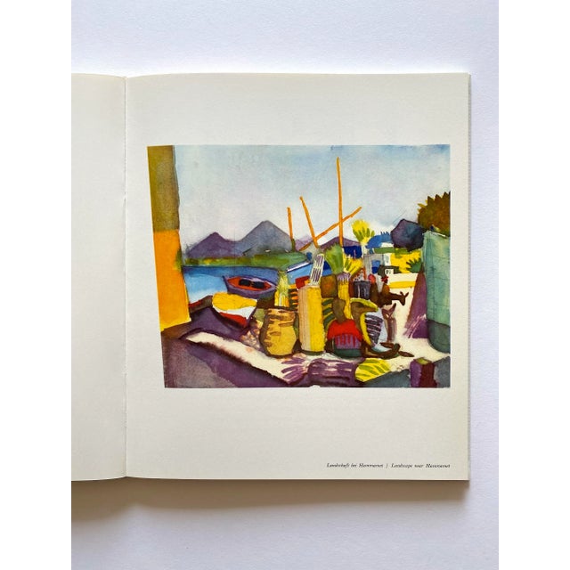 August Macke " Tunisian Watercolors and Drawings " Vintage 1969 1st Edition Lithograph Print Hardcover Modernist Art Book For Sale In Kansas City - Image 6 of 12
