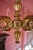 2000 - 2009 Six-Armed Wooden Gilded Chandelier For Sale - Image 5 of 11