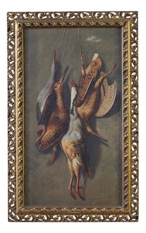 G. Lavalle, Still Life with Game, 1920, Oil on Board