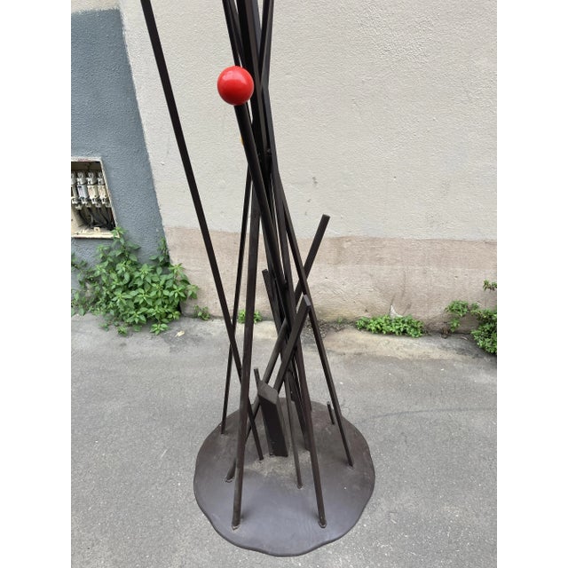 Metal Large Brutalist Coat Rack, 1950s For Sale - Image 7 of 8