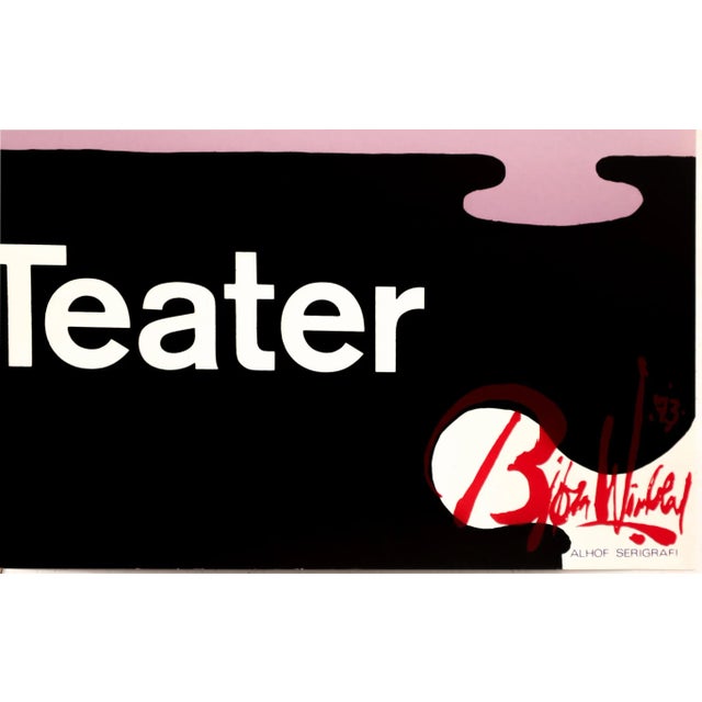 Paper 1973 Danish Theater Poster - No-No-Nanette, Aarhus Theater For Sale - Image 7 of 8