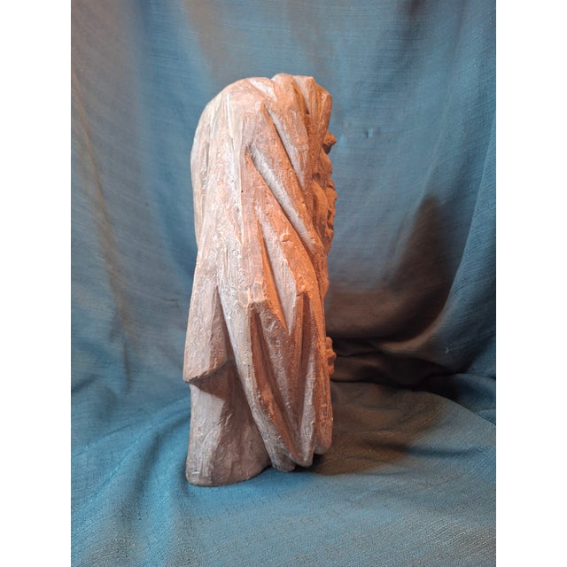 Sculpture Materials Vintage 1967 Arnold Bergier Moses Ten Commandments Sculpture Austin Productions MCM Bust For Sale - Image 7 of 14