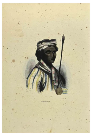 Auguste Wahlen, Rajaah de Dao, Lithograph, 1844