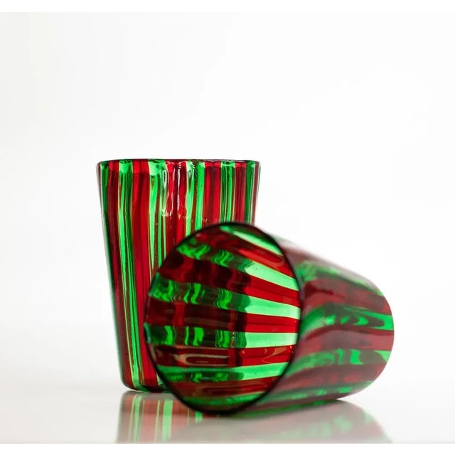 Italian Murano Glassware Set by Angelo Ballarin for Ribes Studio, 2004, Set of 2, in None conditions. Designed 1950 to 1959