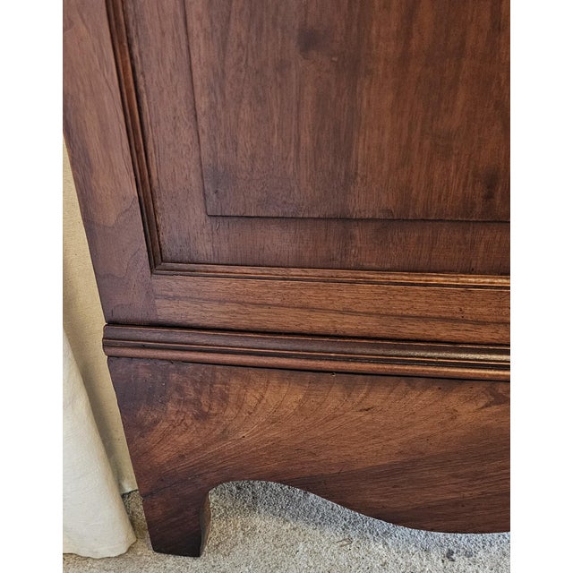 Late 19th Century Walnut Commode Chest, French Louis XV Style. Marble-Top For Sale - Image 18 of 18