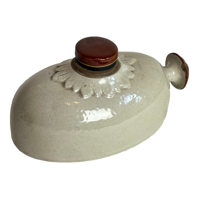 Early 20th Century English Stoneware - Hot Water Bottle For Sale