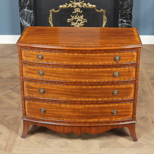 Traditional Nvin0620 Vintage Maitland Smith Banded Chest of Drawers For Sale - Image 3 of 18