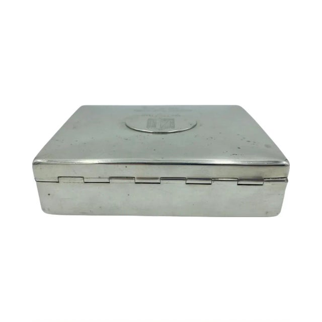 Mid 20th Century Vintage the 21 Club Nyc Restaurant Pewter Box For Sale In Washington DC - Image 6 of 12