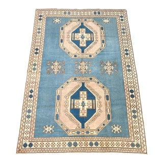 1960s Bellwether Rugs Vintage Oushak - 6'4" X 8'11" For Sale