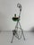 1950s Floor-Standing Ashtray with Magazine Rack in Enameled Wrought Iron, 1950s For Sale - Image 5 of 10