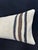 Turkish Hemp Pillow Cushion Natural Beige Black Cushion Cover 14x40 For Sale - Image 4 of 4