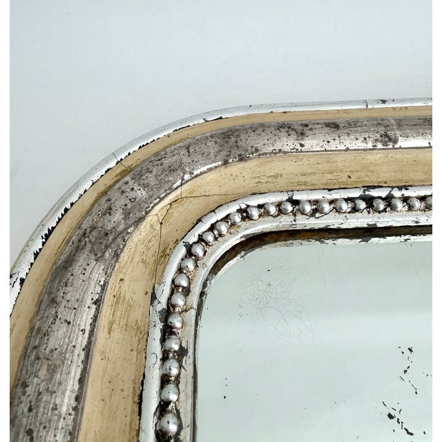 Antique Silver Louis Philippe Mirror For Sale In Los Angeles - Image 6 of 7