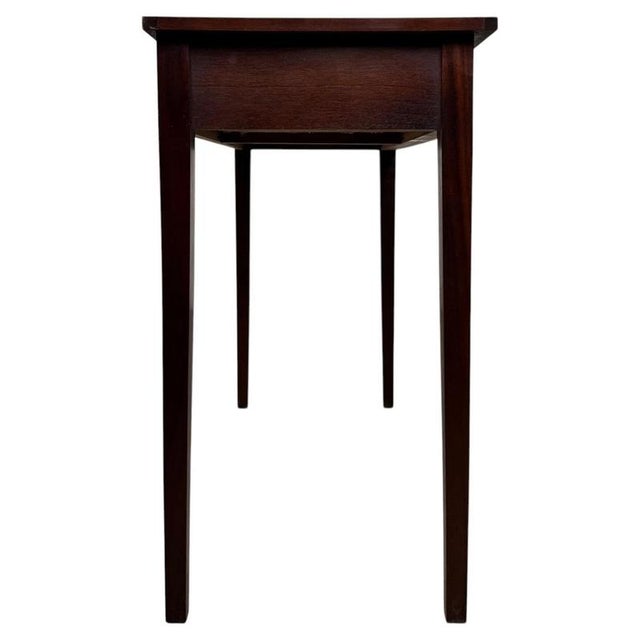 2000 - 2009 Antique English Mahogany Writing Table For Sale - Image 5 of 12