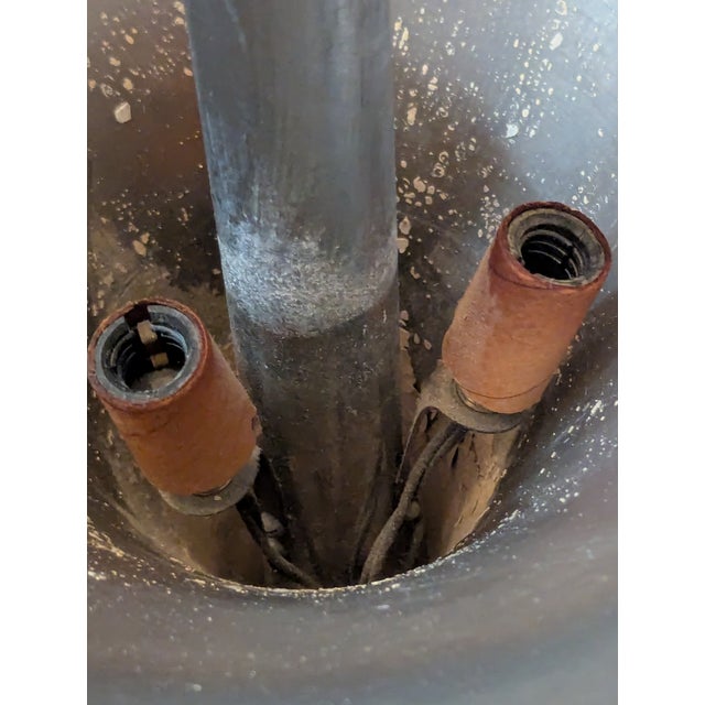 Silver 1930's French Art Deco Chandelier Attributed to Artelier Petitot For Sale - Image 8 of 10