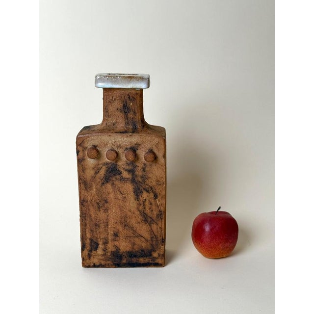 Scandinavian Modern Stoneware Vase by Curt Addin, 1970s For Sale - Image 12 of 13