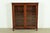 Victorian R. J. Horner Style Antique American Empire Carved Mahogany Glass Front Double Bookcase, Circa 1890s For Sale - Image 3 of 13