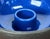 Blue Vintage Danish Blue Ceramic Candleholder from Stelton For Sale - Image 8 of 18