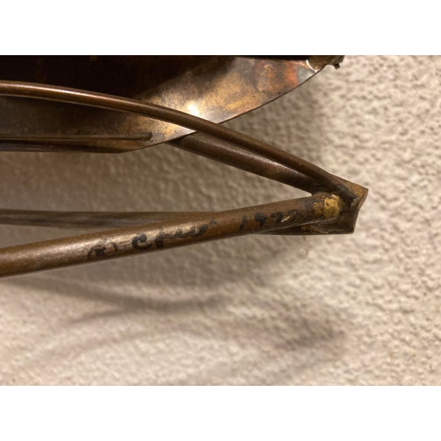 Metal 1970s Mid 20th Century Brutalist Brass Sailboat Wall Art Sculpture by Curtis Jere - Signed For Sale - Image 7 of 7