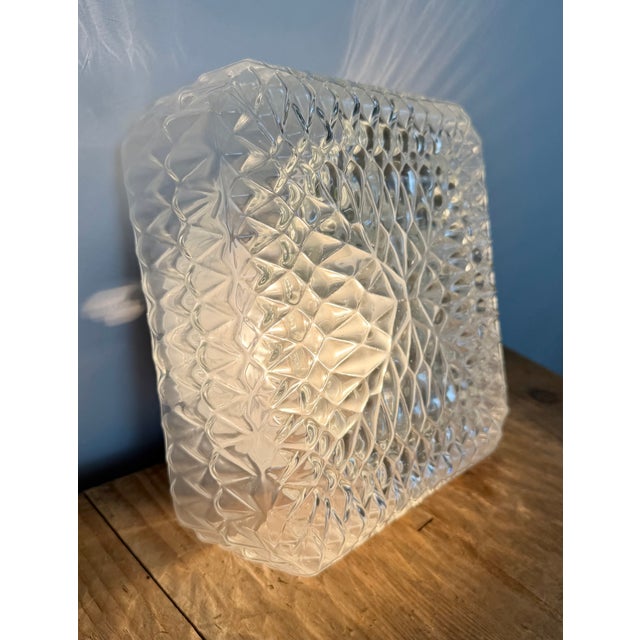 Vintage Glass Wall or Ceiling Light, 1970s For Sale - Image 13 of 16