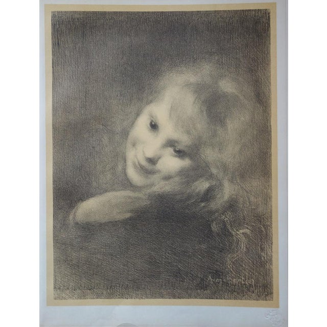 Armand BERTON Laughing Original color lithograph on fine vellum Signed in the plate Dimensions 40 x 31 cm Lithograph...